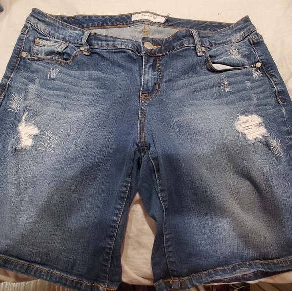 torrid Pants - Torrid denim Bermuda shorts